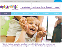 Tablet Screenshot of melodymagicmusic.com